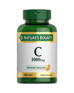 Nature’s Bounty Vitamin C Caplets, 1000mg, 100 Count"