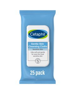 Cetaphil Gentle Skin Cleansing Cloths, 25 ct, Fragrance Free Face and Body Wipes"