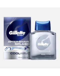 Gillette Series Aftershave Splash for Men, Cool Wave Scent, 3.3 oz"