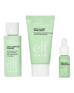 e.l.f. SKIN Blemish Breakthrough Blemish Control Basics Kit, 3pc Travel-Size Acne Skincare Set"