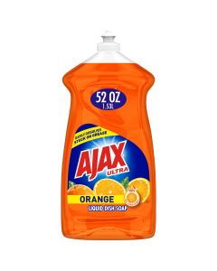 Ajax Ultra Triple Action Dishwashing Liquid Dish Soap, Orange - 52 fluid ounce"