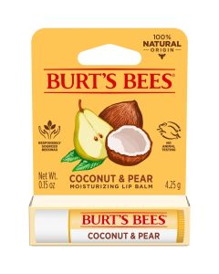 Burt's Bees Coconut and Pear Lip Balm, 1-Pack, 0.15 oz."