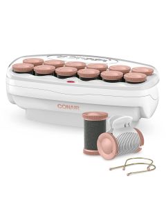 Conair Big Curls and Waves Jumbo Ceramic Hot Rollers with Bonus: Super Clips Included CHV12XN