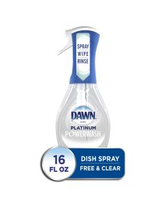 Dawn Free & Clear Powerwash Dish Spray, Dish Soap, Pear Scent, 16 oz"