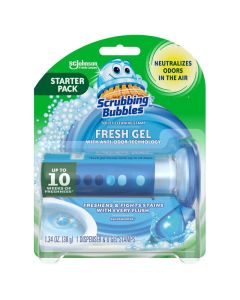 Scrubbing Bubbles Rainshower Scent Fresh Gel Toilet Cleaning Stamp