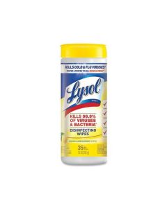 Lysol® Disinfectant Wipes, Multi-Surface Antibacterial Cleaning Wipes, For Disinfecting and Cleaning, Lemon and Lime Blossom, 35 count"