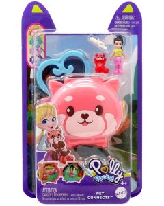 Polly Pocket Pet Connects Red Panda Micro Playset