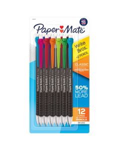 Paper Mate Mechanical Pencils, Write Bros. Classic #2 Pencil, 0.7mm, 12 Count"