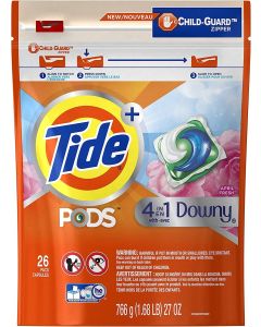 Tide PODS Laundry Detergent Pacs with Downy April Fresh - 26ct