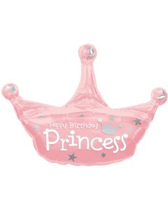 V.I.P. Princess Jumbo Foil Pink Latex Balloon