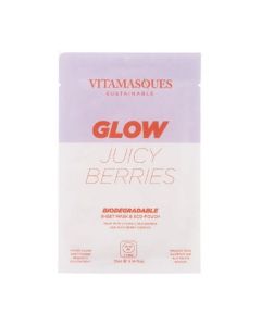 Vitamasques Biodegradable Mask, Glow Juicy Berries