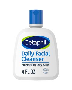 Cetaphil Daily Facial Cleanser for Sensitive, Combination to Oily Skin Cleanser, 4 oz"