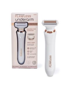 Finishing Touch Flawless Underarm Hair Removal Electric Razor Device, Designed to Shave and Contour Womens Sensitive Underarm Area, Cordless Groomer, Painless for All Skin Types"