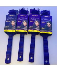 Donna Flexible Detangle Brush Flexible Bristles for Wet & Dry Hair Purple