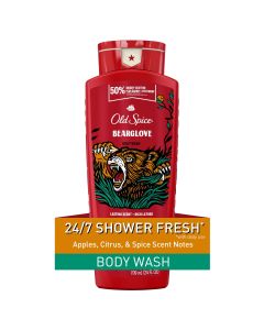 Old Spice Body Wash for Men, Bear Glove, Long Lasting Lather, All Skin Types, 24 fl oz"