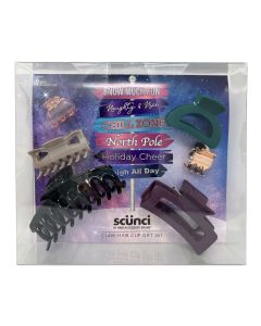 Scunci #1 Hair Accessory Brand- Claw Hair Clip Gift Set 6 pcs