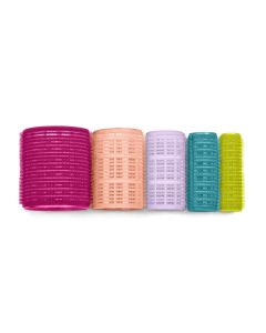 Conair Classic Volumizing Hair Self Grip Rollers, Assorted Sizes, Neon Colors, 31 Ct"