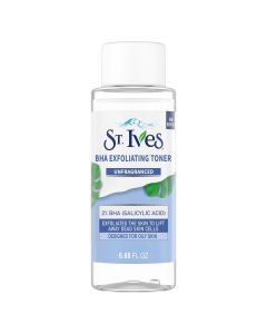 St. Ives BHA Exfoliating Face Toner for Women, Unfragranced Exfoliant for Oily skin 6.68 oz"