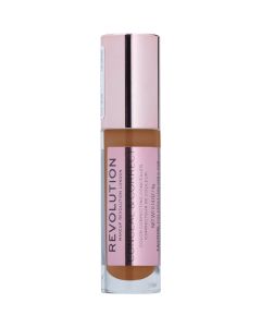 Makeup Revolution Conceal & Define Concealer, Full Coverage Makeup Concealer, Matte Finish & Long Wear, For Dark or Deep Skin Tones, Vegan, C16, 4ml"