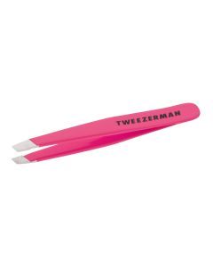 Tweezerman Neon Pink Mini Stainless Steel Slant Tweezer