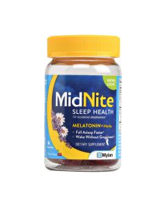 MidNite Drug-Free Sleep Aid Supplement Gummies, Cherry Flavor, 36 Ct"