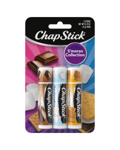 ChapStick S'mores Collection Flavored Lip Balm, Multi-Flavored, 0.15 Oz, 3 Pack"