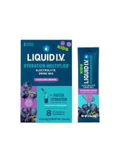 Liquid I.V.® Concord Grape Hydration Multiplier® for Kids Powdered Electrolyte Drink Mix, 8 Count Packets"