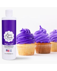 Ann Clark Regal Purple Food Coloring Gel Extra Large 13.5 oz Bottle Professional Grade Made in USA