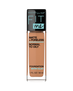 Maybelline Fit Me Matte + Poreless Liquid Foundation Makeup, 330 Toffee, 1 fl oz"