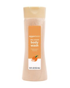 Basics Silky Smooth Body Wash, Peach & Orange Blossom Scent, 18 Fl Oz"