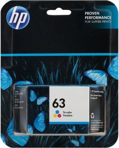 Original HP 63 Tri-color Ink Cartridge | Works with HP DeskJet 1112, 2130, 3630 Series; HP ENVY 4510, 4520 Series; HP OfficeJet 3830, 4650, 5200 Series | Eligible for Instant Ink | F6U61AN"