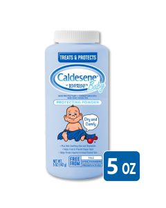 Caldesene Cornstarch Baby Powder with Zinc Oxide, Talc-Free Baby Powder, 5 Oz"