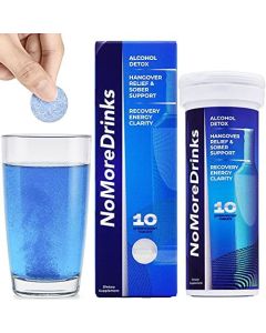 NoMoreDrinks Alcohol Cravings Reducer - Stop Drinking Alcohol Supplements & Liver Detox with Milk Thistle, Dandelion Root & Kudzu Root for Liver Support - 1 Pack"