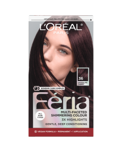 L'Oreal Paris Feria Multi-Faceted Shimmering Color, 36 Deep Burgundy Brown"