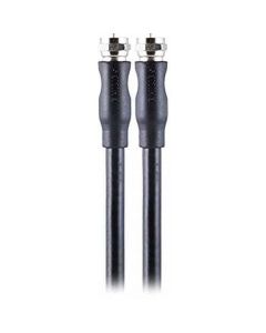 Philips RG6 25 ft (7.6m) Black Coaxial Cable, Digital Coax Cable for Audio and Video, Indoor, for Cable, TV, Antenna, Satellite,"