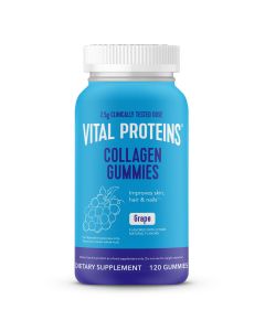 Vital Proteins Collagen Supplement Gummies, Grape Flavor, 120 Count"