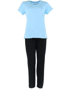 Hanes  Essential Knit Tee and Pant Pajama Set (Women's)