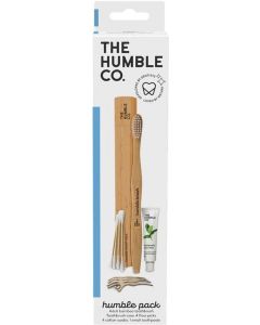 The Humble Co Travel Kit, Bamboo Toothbrush With Case, Floss, Cotton Swab and Toothpaste, 11 Ea"