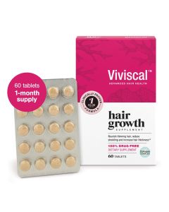 Viviscal Hair Growth Supplements for Women, Dietary Hair Supplement Tablets With AminoMar Collagen Complex, Biotin, Zinc, Vitamin C, and Iron, Nourish Thinning Hair, 30 Day Supply, 60 Count"