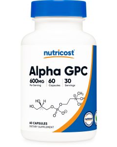 Nutricost Alpha GPC 600mg, 60 Vegetarian Capsules - Non-GMO Supplement, 300mg Per Capsule"