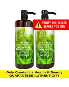 Dead Sea Collection Hand Soap Foaming Large Balt with Pump Tea Tree Scented Pack of 2, 67.6 fl oz"