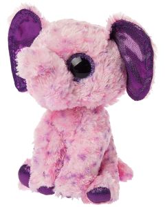 TY EVA - Pink and Purple Elephant - 6""