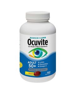 Bausch & Lomb Ocuvite Adult 50+ Eye Supplement - 150 Mini Softgels, Exp. 12/24"