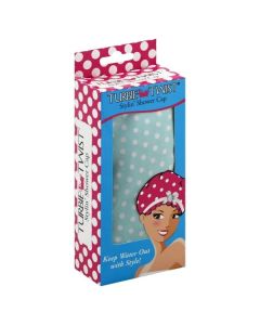 Turbie Twist Stylin' Shower Cap Pink Polka Dot