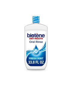 Biotene Moisturizing Dry Mouth Oral Rinse Mouthwash, Fresh Mint, 33.8 oz, for Children and Adults"