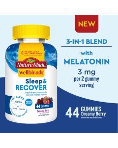 Nature Made Wellblends Sleep & Recover Gummies, Sleep Aid Supplement, 44 Count"