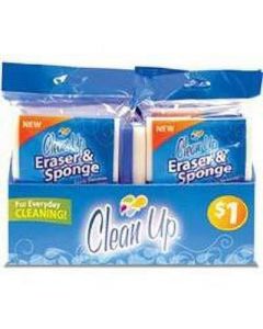 CleanTouch 8874 Eraser Sponge, 5 in L x 3 in W, 1/4 in T per 28 EA"