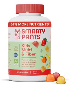 SmartyPants Kids Complete and Fiber Dietary Supplement Gummies, 120 Ct"