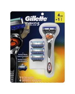 Gillette Fusion5 ProGlide Men's Razor, Handle & 4 Blade Refills"