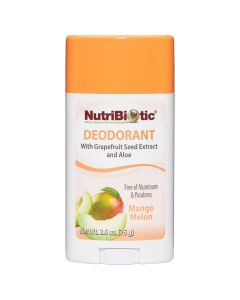 NutriBiotic Deodorant, Mango Melon with GSE, 2.6 Ounce Stick"